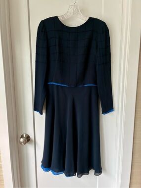 Akris Silk Grid Layered Dress – Made in Switzerland